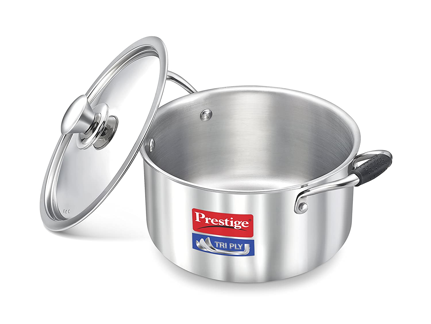 Prestige Triply Stainless Steel Casserole with Lid - KITCHEN MART