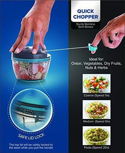 Signoraware Quick Chopper with 3 Stainless Steel Blade