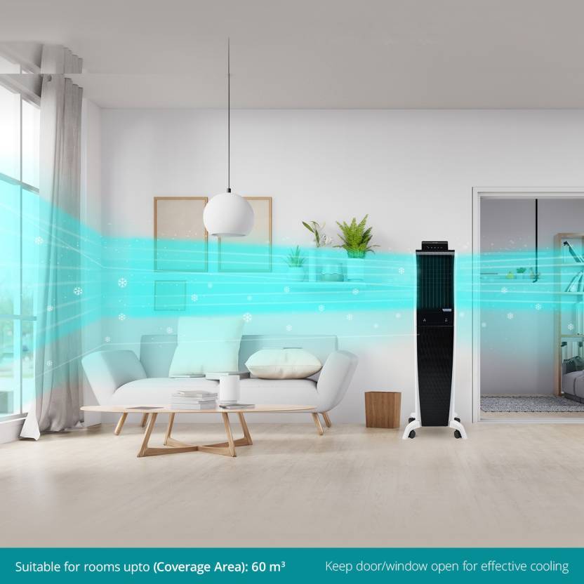 symphony Diet 3D 55i+ Tower Cooler - 55 Litres, White - KITCHEN MART