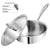 Vinod Platinum Triply Stainless Steel Deep Frypan with Lid - KITCHEN MART