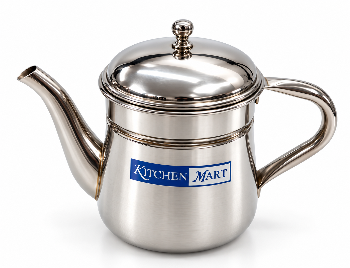 Kitchen Mart Stainless Steel Coffee Kettle with Filter – South Indian Drip Coffee Maker