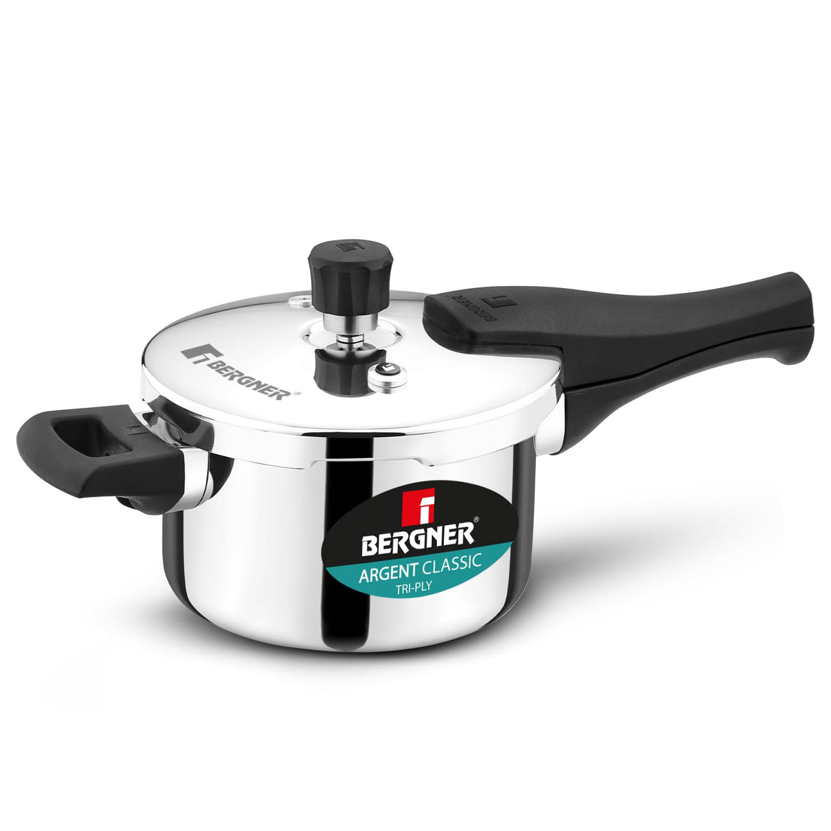 Bergner Argent Classic Triply Stainless Steel Pressure Cooker - Premium Quality