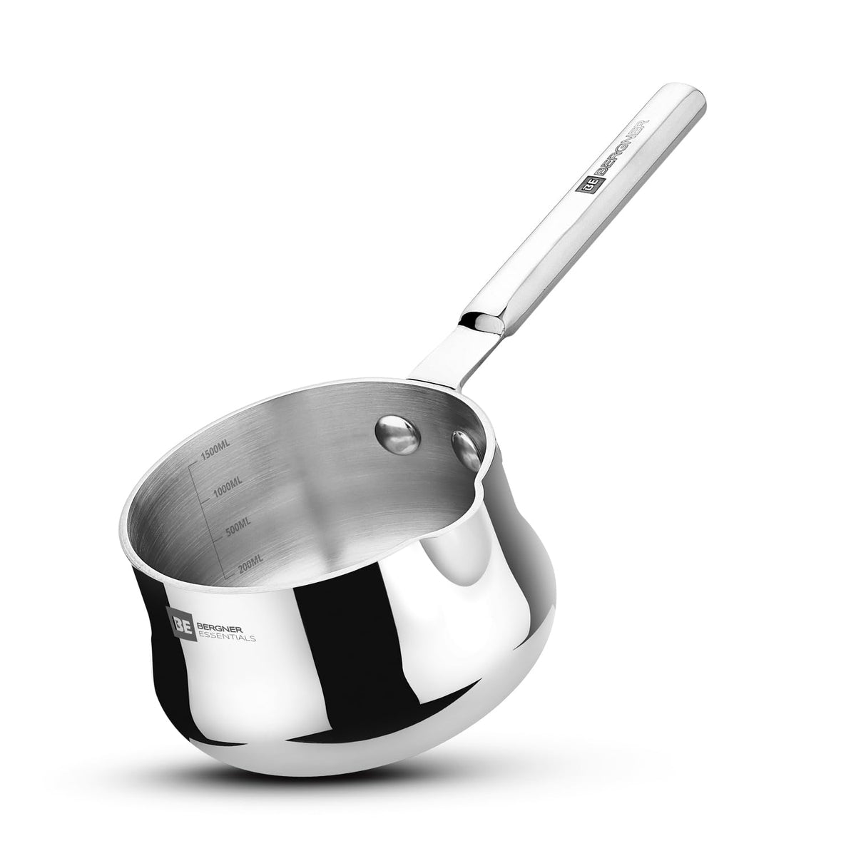 Bergner Essentials Balaji Tri-Ply Stainless Steel Coffee/Milk Warmer Pot 1.5L