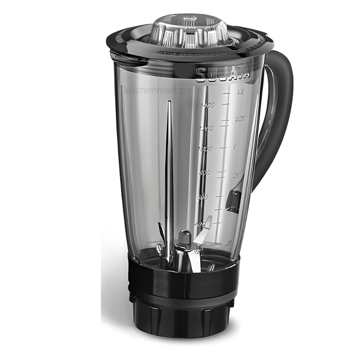 Sujata 1750ml juicer jar with spatula whipping blade grating blade and tamper