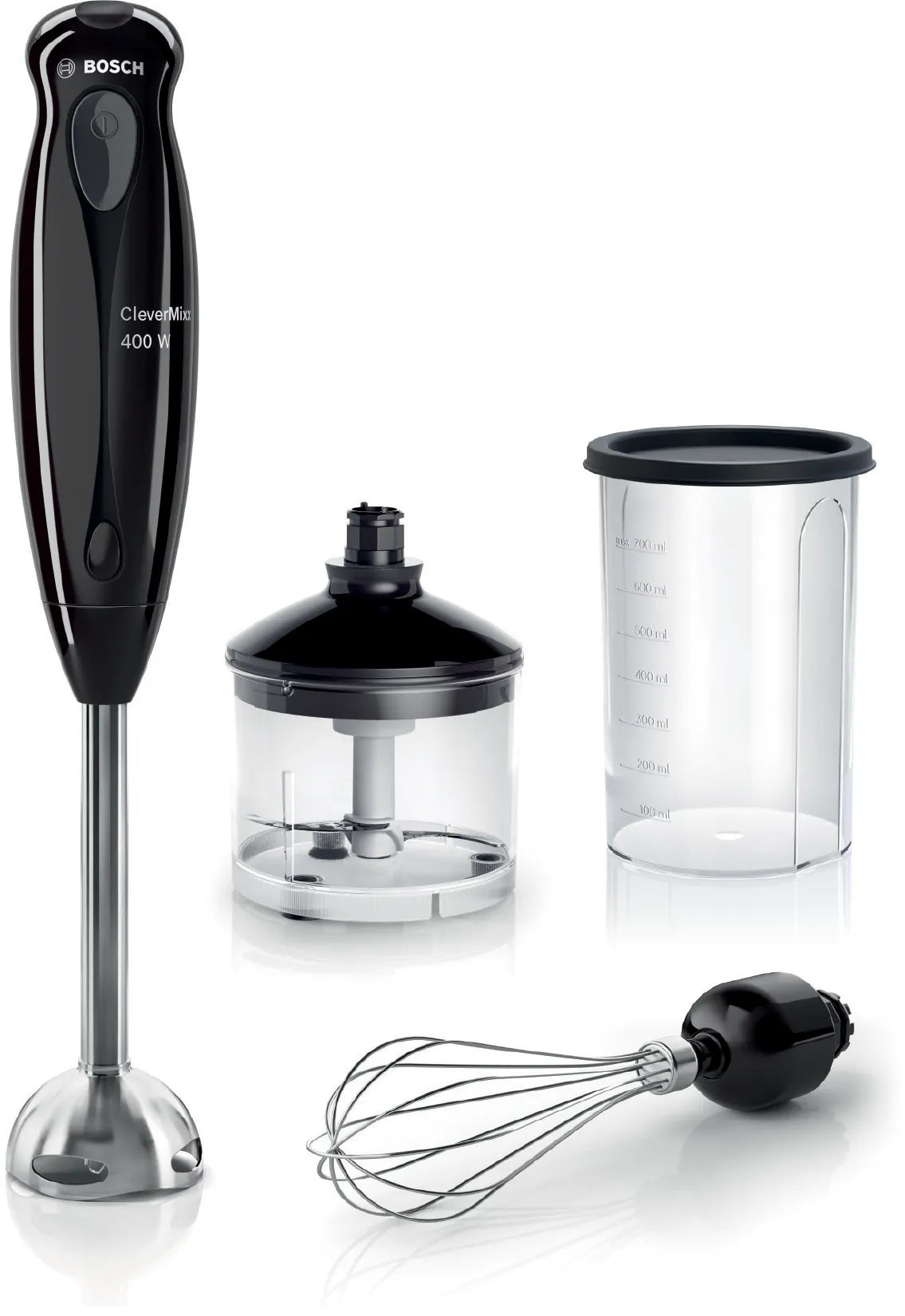 Bosch Hand Blender 400 W with Beaker, Chopper & whisk (Black) MS1BG1150I / MS1BG1151I