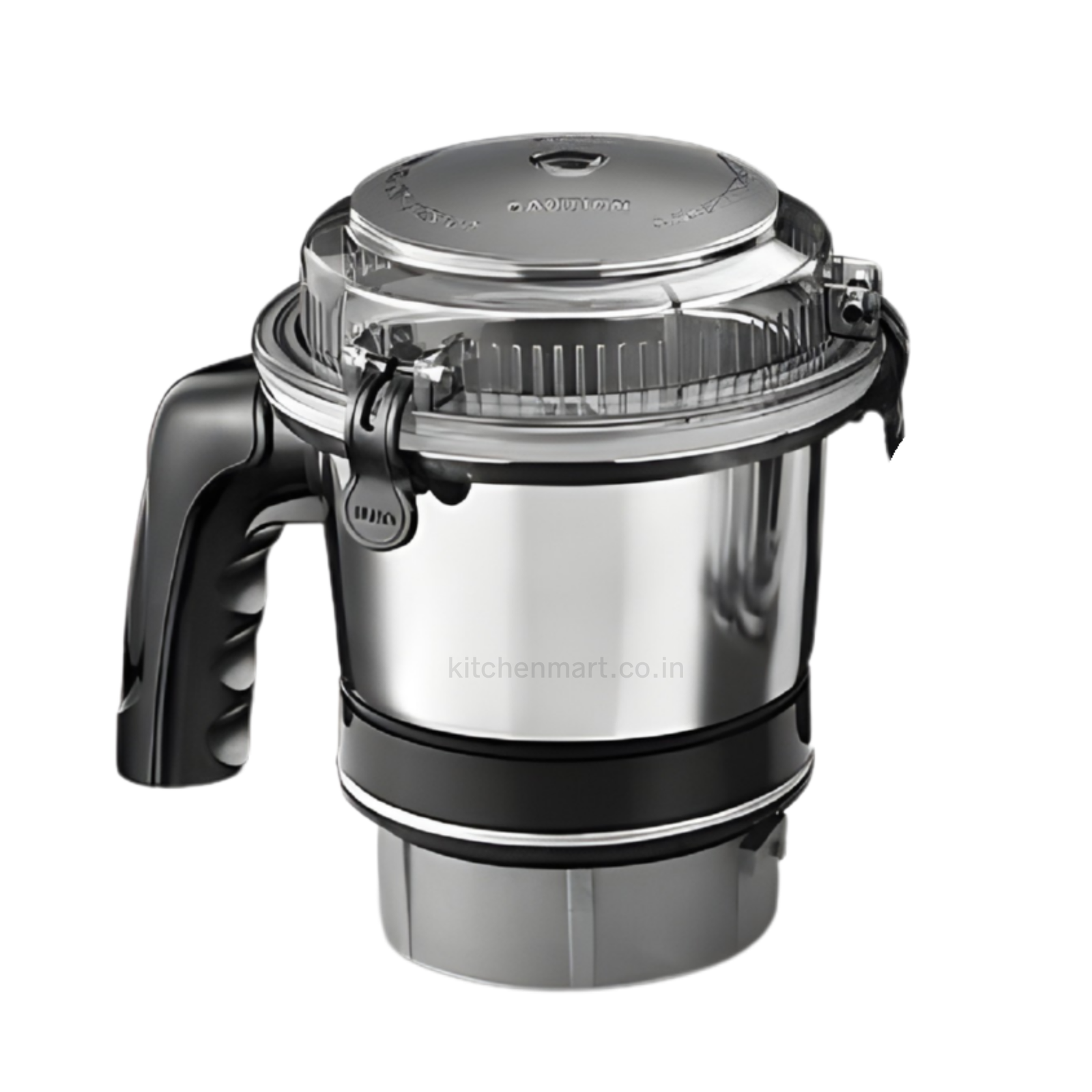 Sujata MG Series 500ml stainless steel chutney jar with lid and blade assembly for 1000W mixer grinder