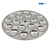 Kitchen Mart SS Deep Mini Idli Plate 18 Cavity - 3.4cm Diameter | Cooker Compatible