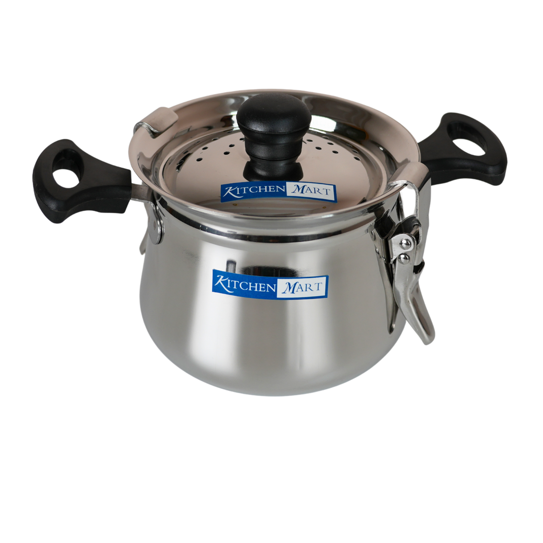 Kitchen Mart Stainless Steel Rice Maker Handi Multi-Size traditional Rice cooking pot