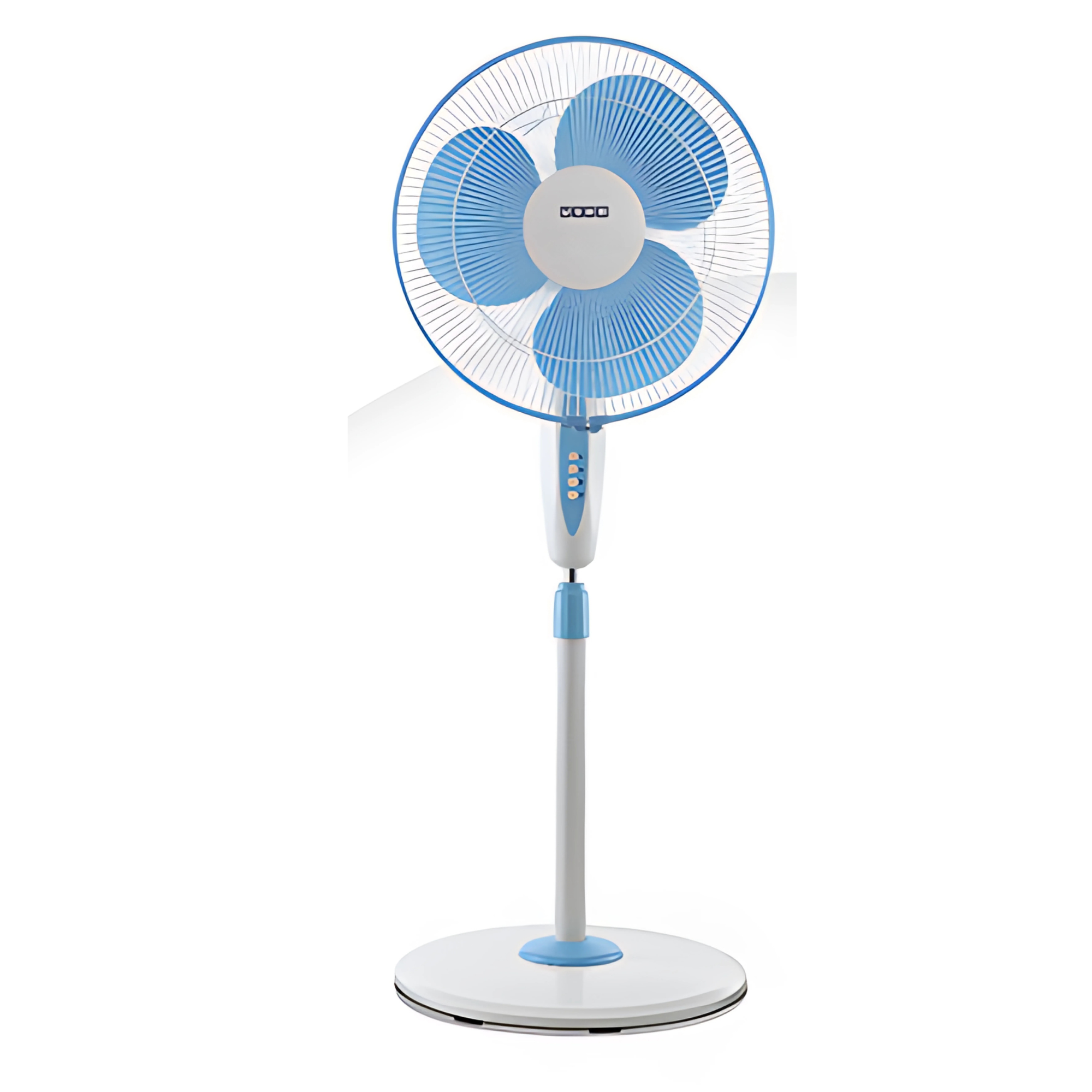 Usha Mist Air Flo Pedestal Fan - 400mm, 1350 RPM, 3-Speed, 2-Year Warranty (Light Blue)