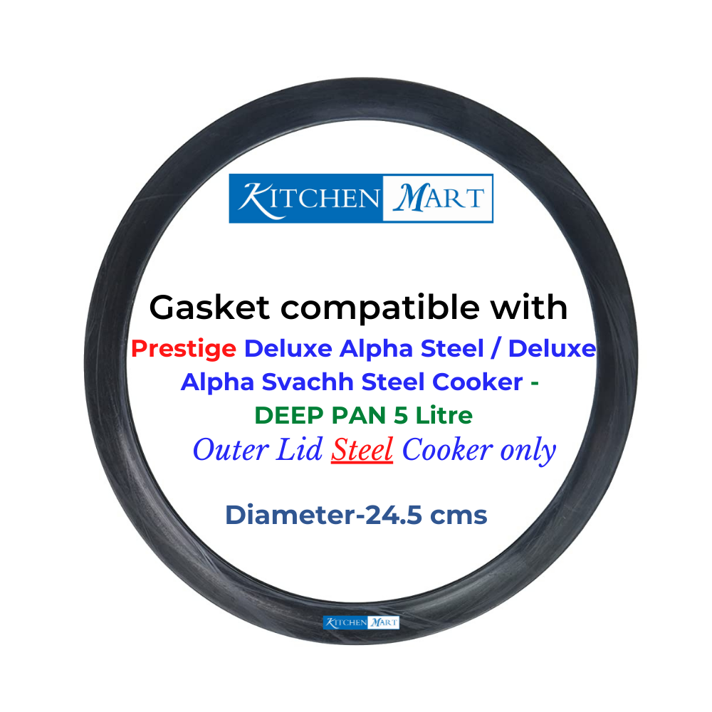 Kitchen Mart Gasket compatible with Prestige Deluxe Alpha Deluxe Alpha