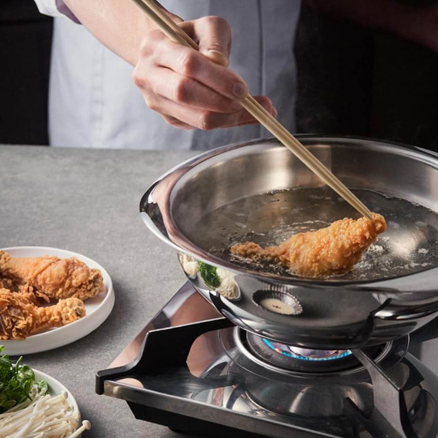 Meyer Trivantage Triply Stainless Steel Tasla Kadai - Nickel Free Deep Kadhai Without Handle for Gas & Induction