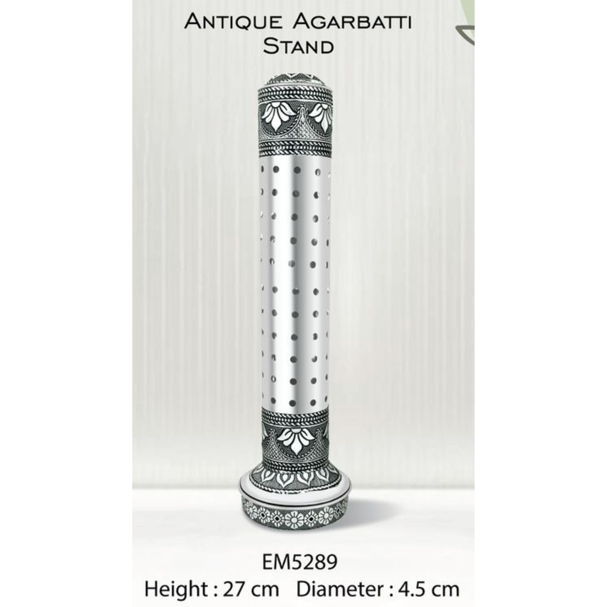 Embassy Antique Stainless Steel Agarbatti Stand/Pipe – Elegant & Durable