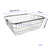 Kitchen Mart Stainless Steel Dish Draining Basket/Kuda, Rectangle, Durable and Rust-Proof