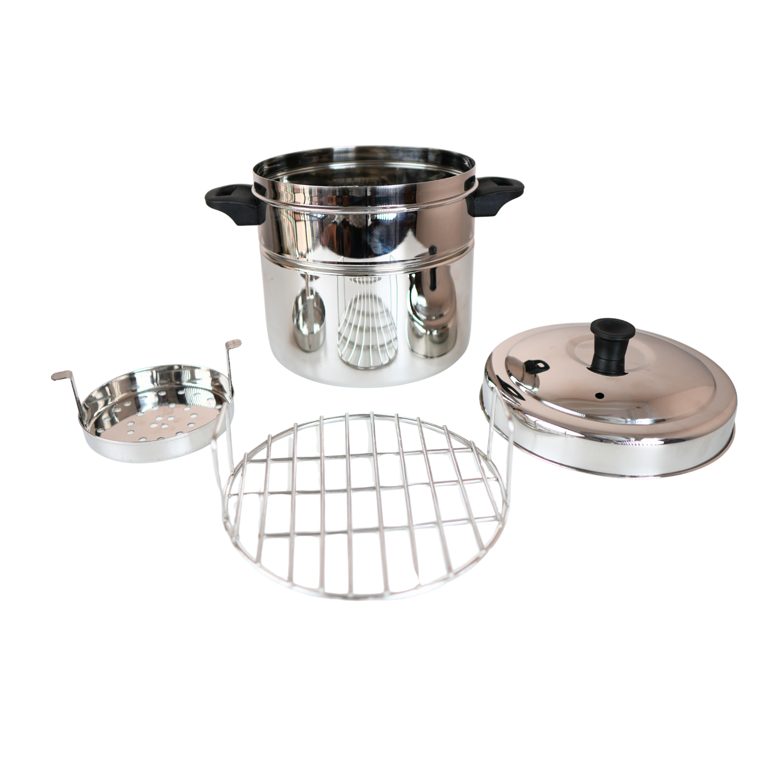 Anupam stainless steel bati maker gas tandoor with accessories on white background