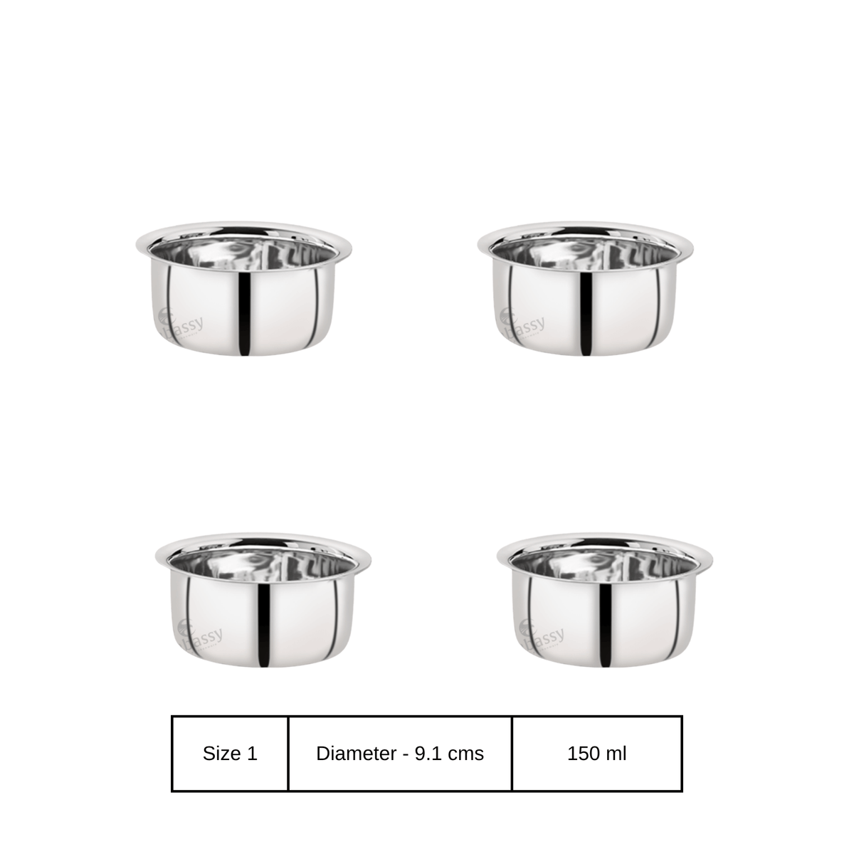 Embassy Coffee Dabra SPL Premium Stainless Steel Coffee Cup - Traditional Indian Coffee Glass Set