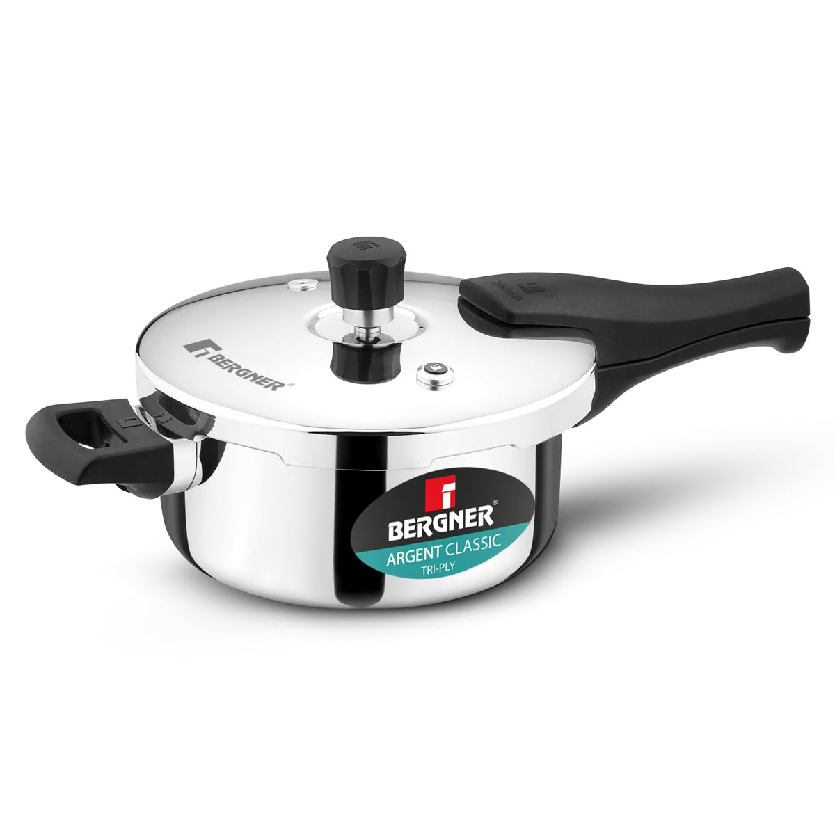 Bergner Argent Classic Triply Stainless Steel Pressure Cooker - Premium Quality