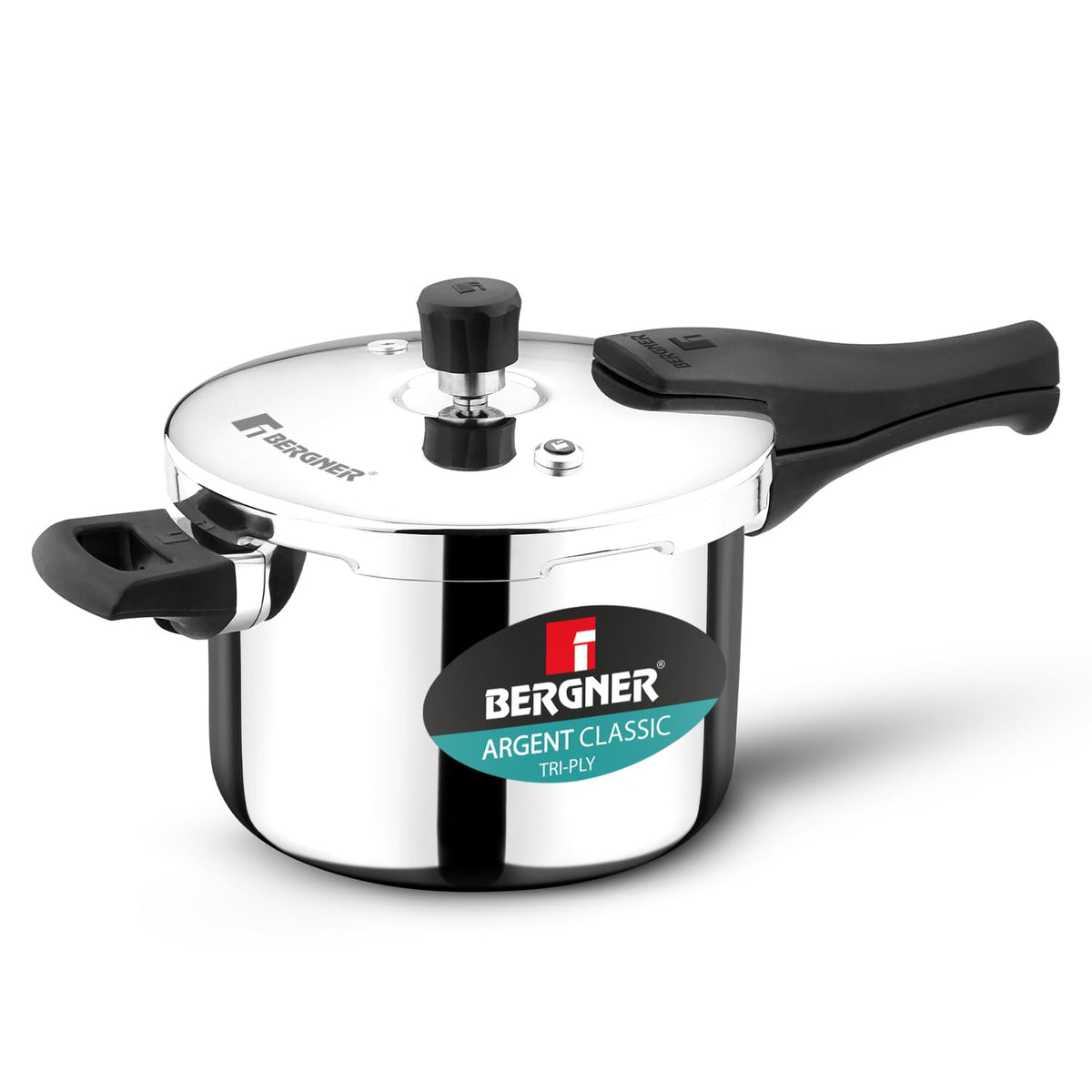 Bergner Argent Classic Triply Stainless Steel Pressure Cooker - Premium Quality