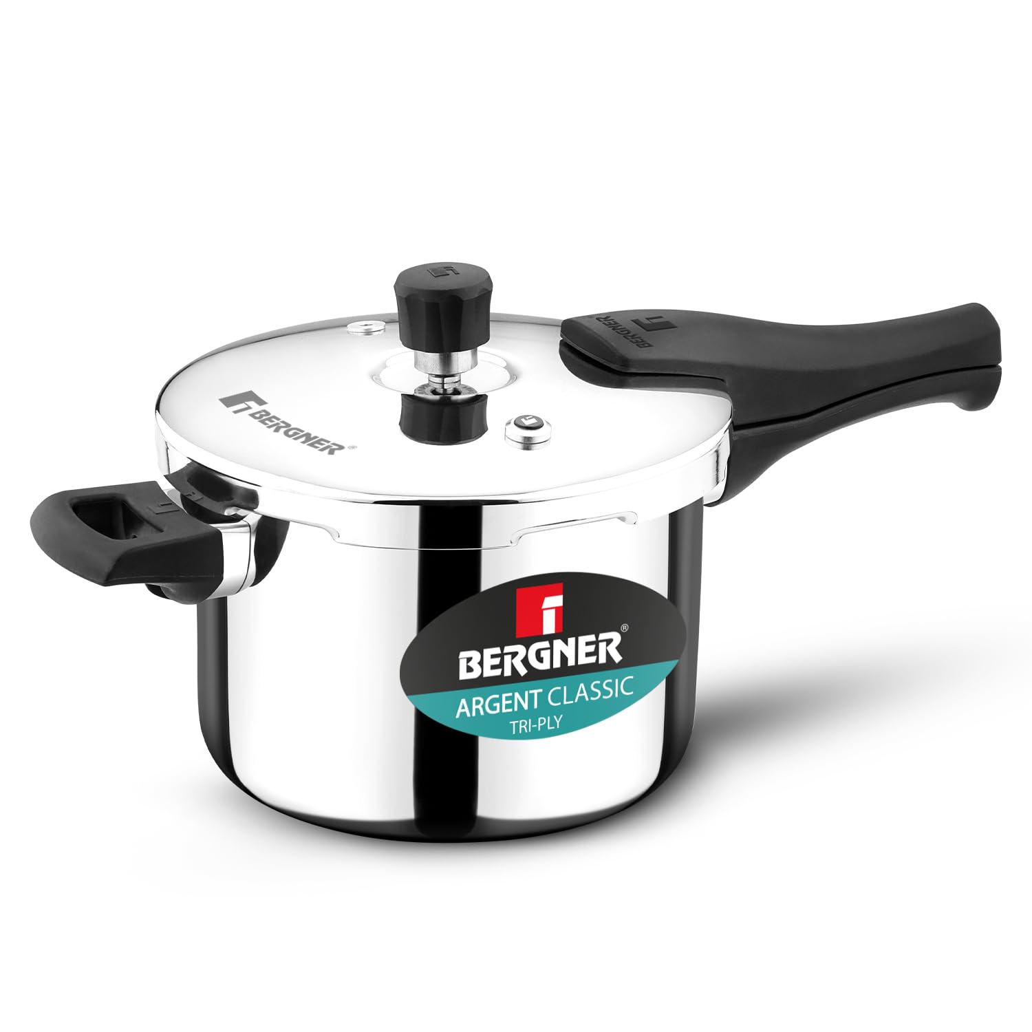 Bergner Argent Classic Triply Stainless Steel Pressure Cooker - Premium Quality