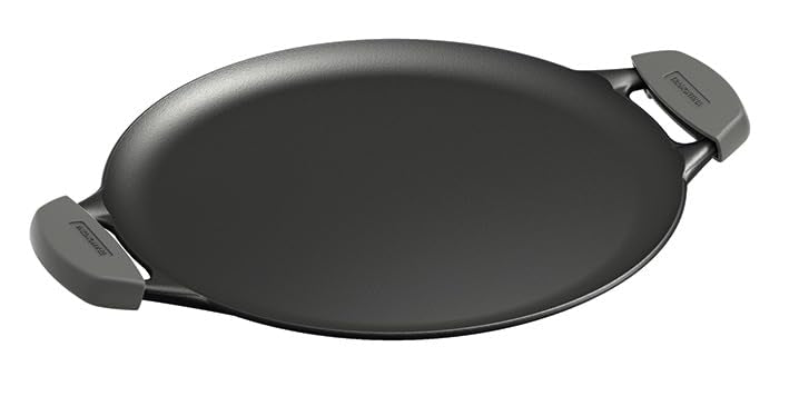 Tramontina Pre-Seasoned Cast Iron Dosa Tawa, 30 cm, Iron Tawa with Handle