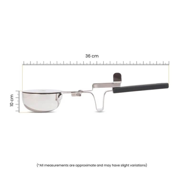 Premium tadka pan with heat-resistant handle and splash-proof lid ideal for tempering spices and making dal seasoning