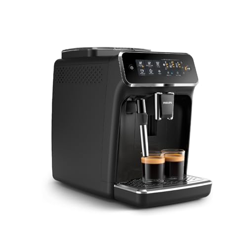 PHILIPS Fully Automatic Espresso Coffee Machine with Milk Frother - EP3221/40, 100% Ceramic Grinder