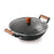 Bergner Odin 20 cm Cast Iron Kadai/Kadhai with Glass Lid, 1.4 L Capacity