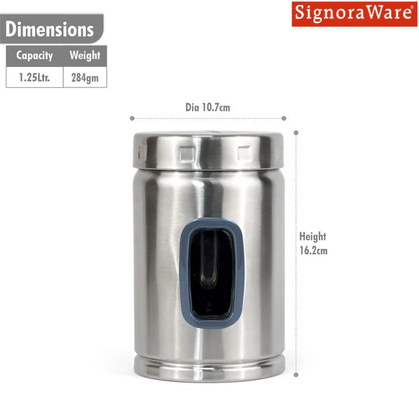 Signoraware Modular Steel Container Set | Window Round Design