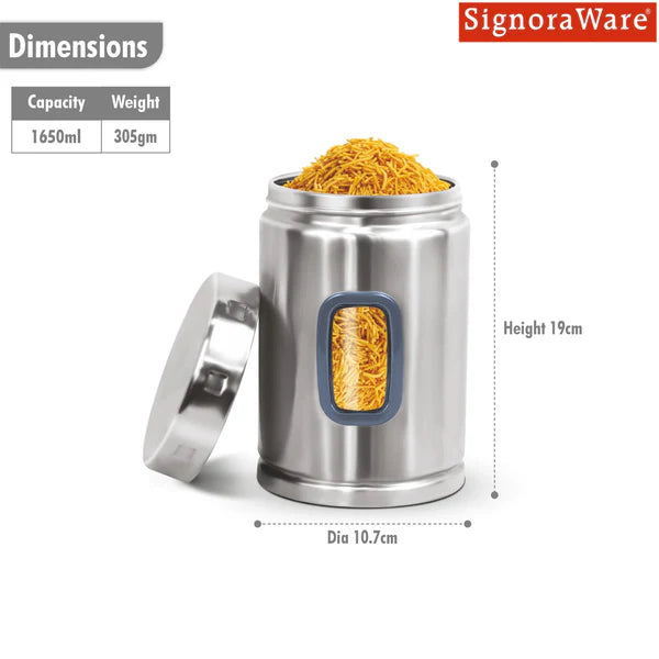 Signoraware Modular Steel Container Set | Window Round Design