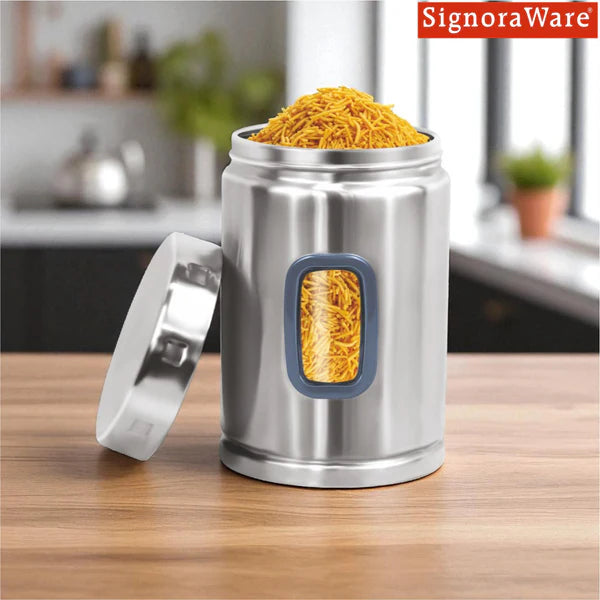 Signoraware Modular Steel Container Set | Window Round Design