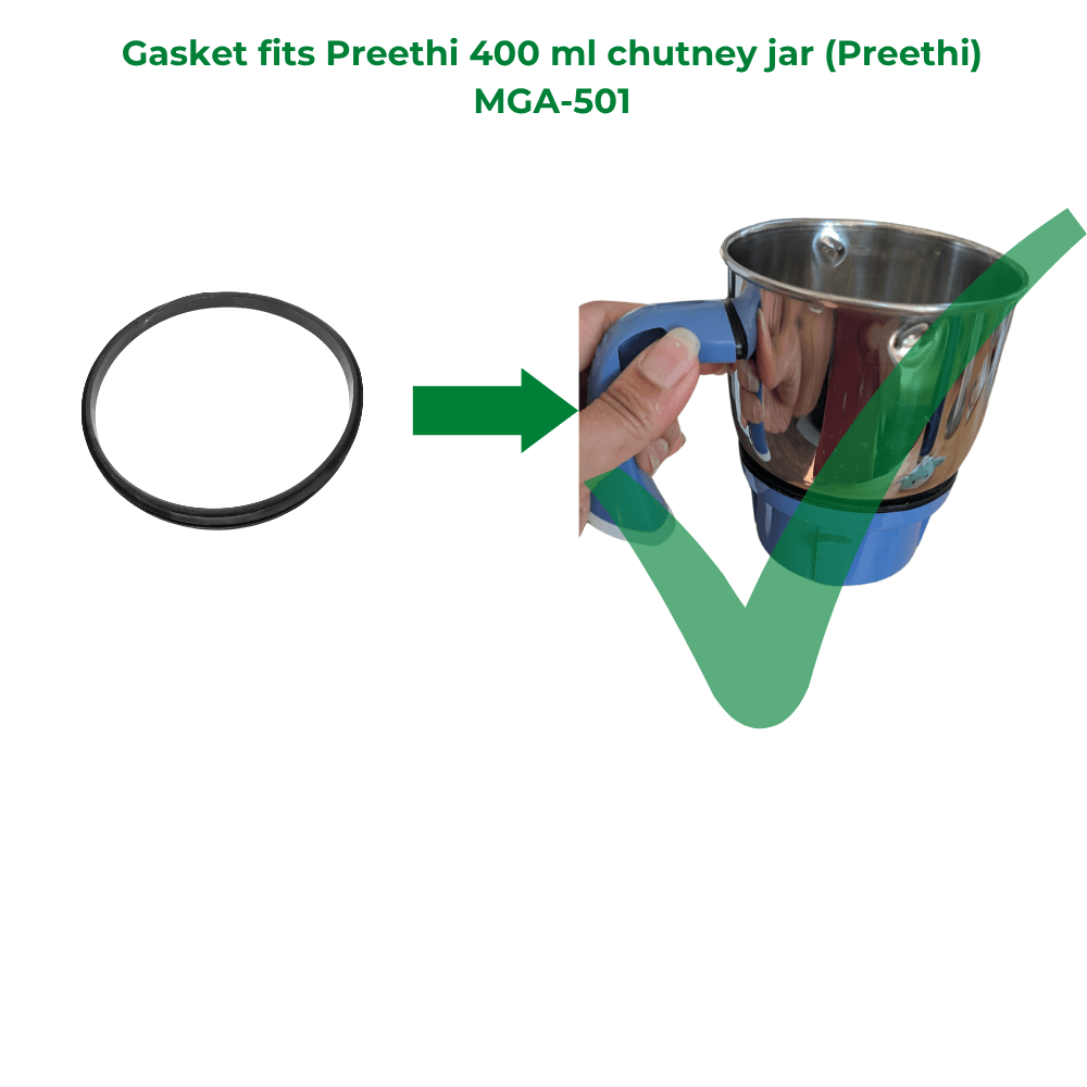 Preethi compatible chutney jar gasket - 400ml replacement component