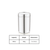 Mukti premium stainless steel storage jar 900ml, mirror polished finish, perfect for spices and dry grains.