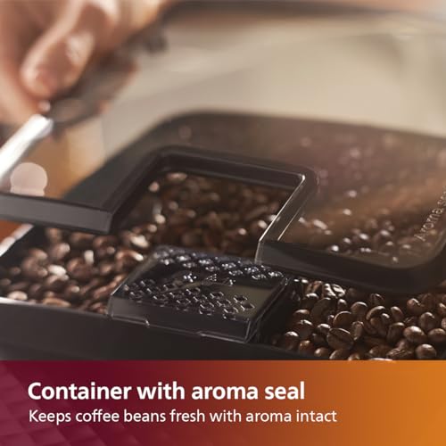 PHILIPS LatteGo EP2230/10 Fully Automatic Espresso Coffee Machine - 3 One-Touch Coffees, 15 Bars, Ceramic Grinder, AquaClean Filter, 2-Year Warranty