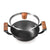 Bergner Odin 24 cm Cast Iron Kadai/Kadhai with Glass Lid, 2.2 L Capacity