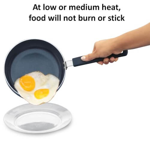 Hawkins Ceramic Nonstick 3-Piece Kitchen Gift Set - Deep Kadhai, Frying Pan, Tava