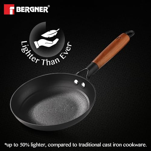 BERGNER Odin Cast Iron Frypan | Lightweight, Enamel Finish, Induction Ready