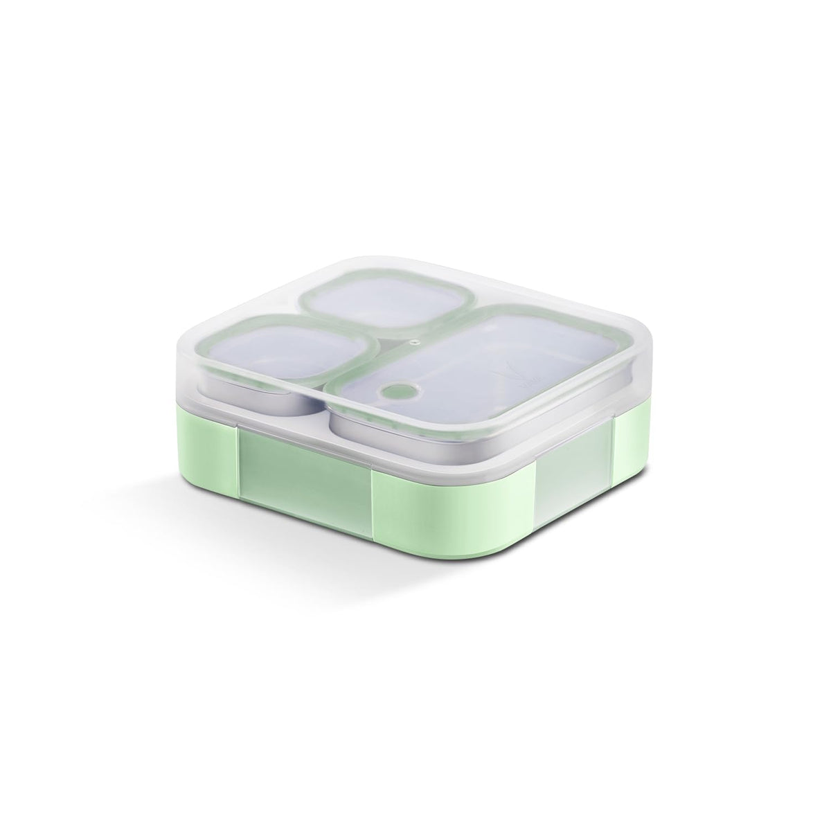 VAYA TYDBYT Stainless Steel Bento Lunch Box with 3 Leakproof Compartments – Perfect for Kids, Office & School