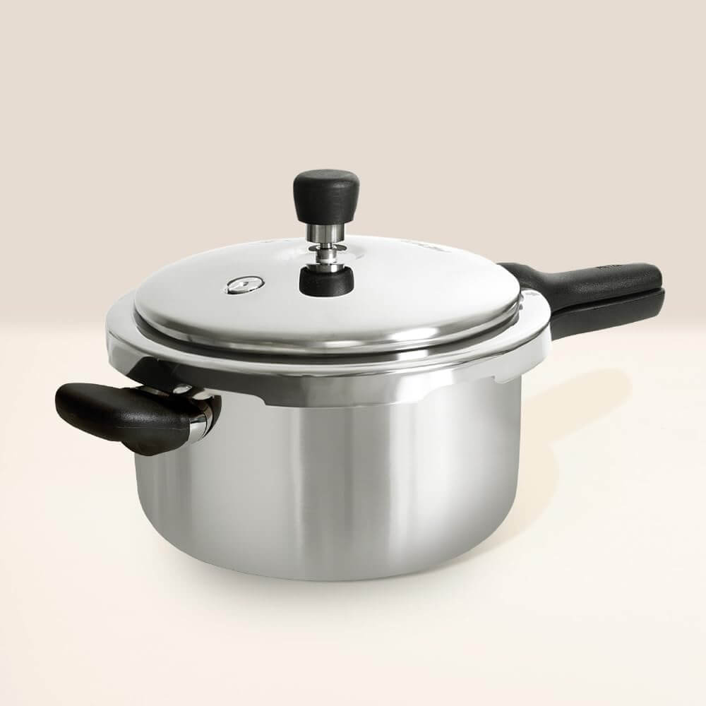 Meyer Presta Triply Pressure Cooker - Outer Lid Gas & Induction Compatible ISI Certified 5-Year Warranty