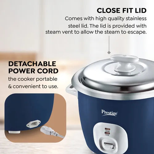Prestige Cute 1.8-2 SS rice cooker close fit stainless steel lid and ...