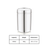 Mukti 1300ml stainless steel kitchen storage jar canister, food-grade, airtight, mirror polished finish.