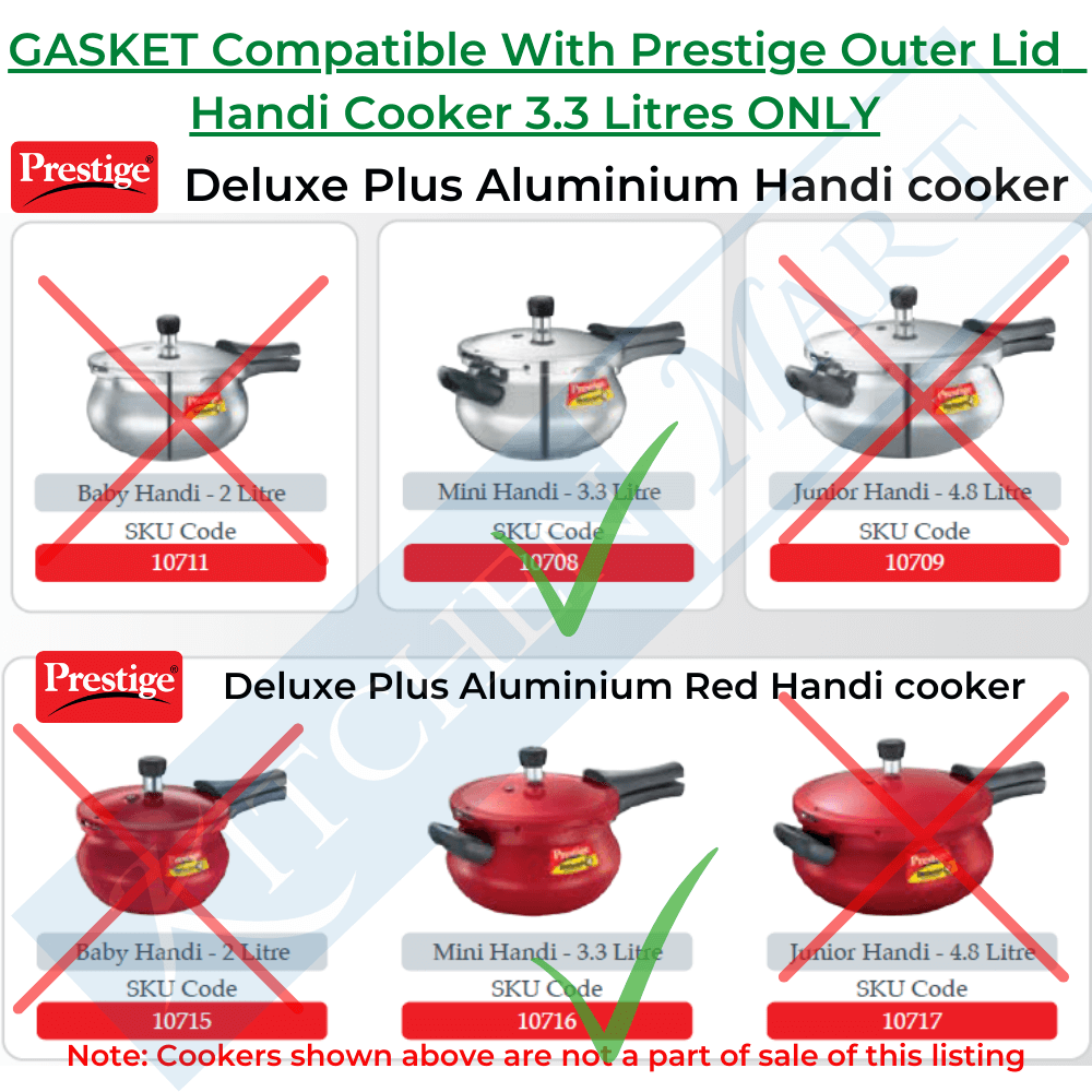 Prestige Handi Cooker Gasket (3.3 Litres