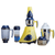 Preethi Eco Fresh MG291 Mixer Grinder with yellow base and three jars for Indian cooking