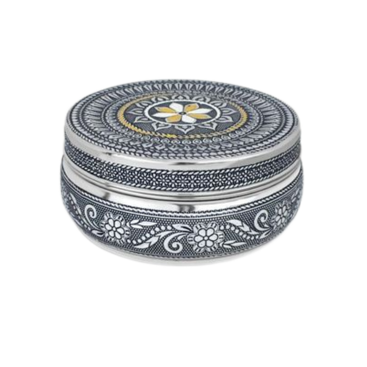 Embassy Antique Meena Box – Elegant Stainless Steel Storage Box