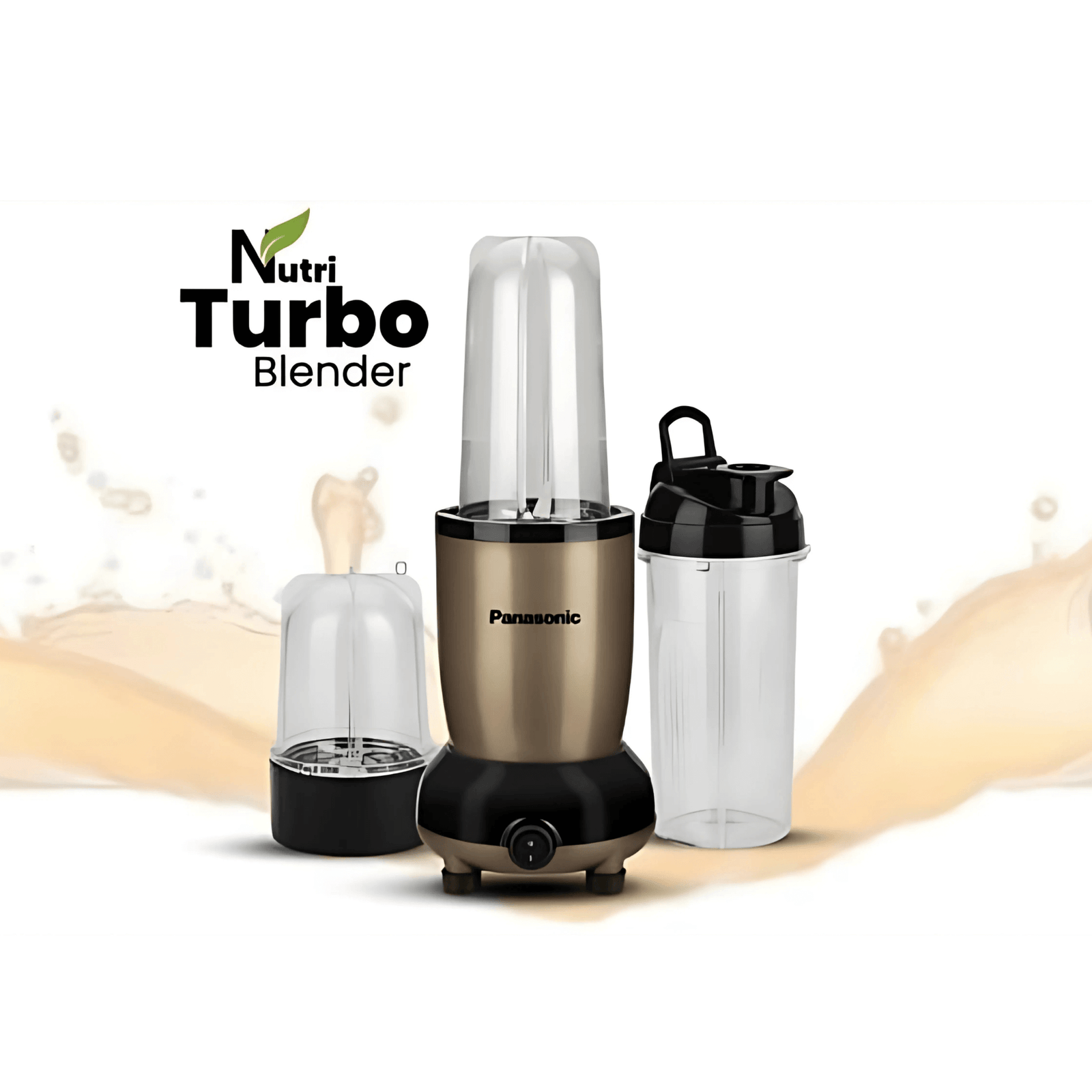 Panasonic Nutri Turbo Blender with additional container on a white background