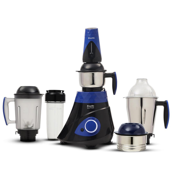 Preethi Eco Fresh MG282 750W Mixer Grinder with 3 Jars & FoodSense