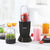 Borosil NutriFresh 2-in-1 Mini-Blender & Grinder - 400W, Black with 500ml Smoothie Jar & 300ml Chutney Jar