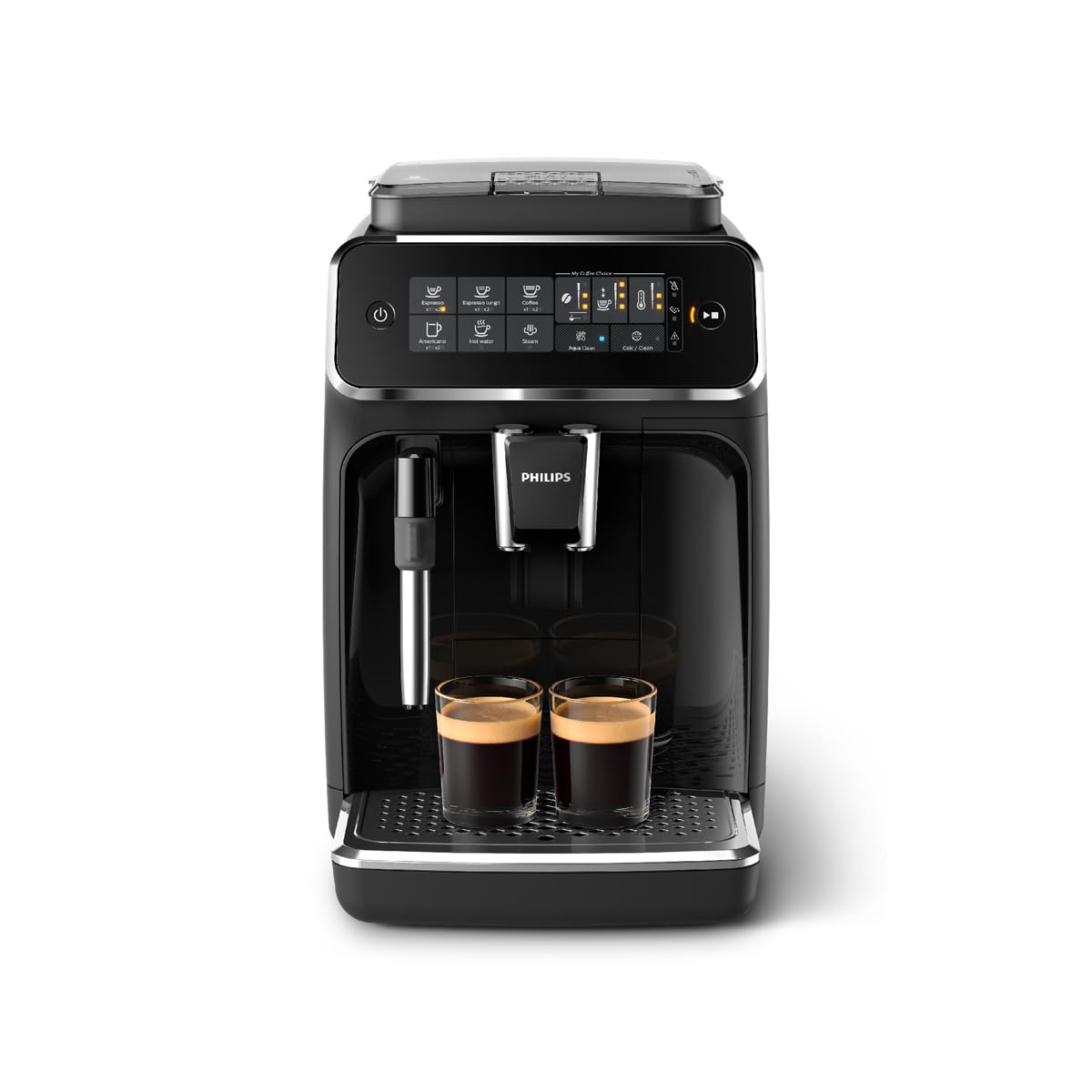 PHILIPS Fully Automatic Espresso Coffee Machine with Milk Frother - EP3221/40, 100% Ceramic Grinder