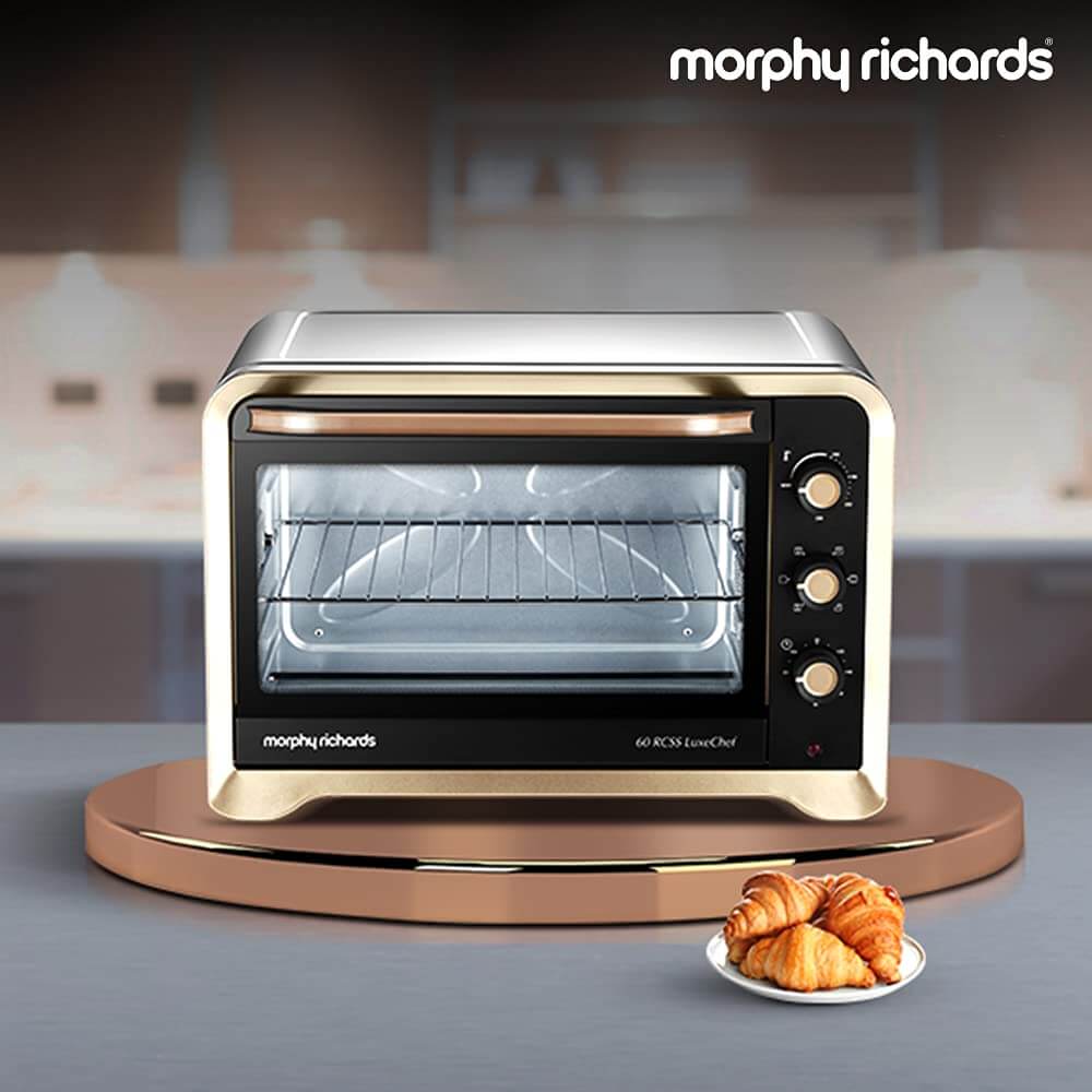 Morphy Richards LuxeChef 45L OTG with Convection & Rotisserie, Gold