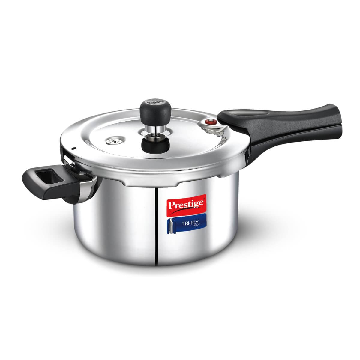 Prestige Svachh Triply Induction Base Outer Lid Pressure Cooker - Deep Lid, Spillage Control, 5-Year Warranty
