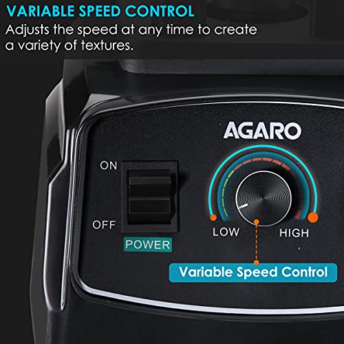 AGARO Grand Professional Blender/Grinder/Mixer, 2000 watts, 2 Litres BPA Free Jar, Commercial heavy duty blender, High Power & Speed Blender, 100% Copper Motor, Pulse Function, 8 Leaf SS Blade