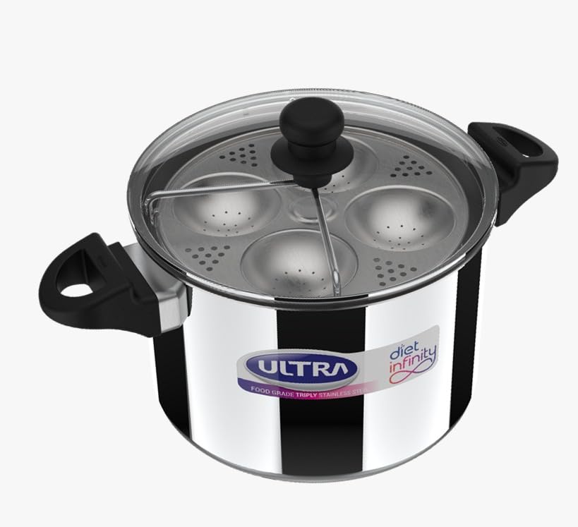 Ultra Duracook Triply Diet Infinity 5.6L Multiutility Pot - Induction Compatible, 5-Year Warranty